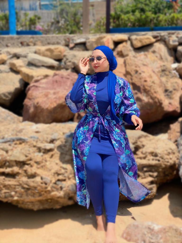 Burkini tendance femme 4 pièces Ref#144 – ZFUL Maroc