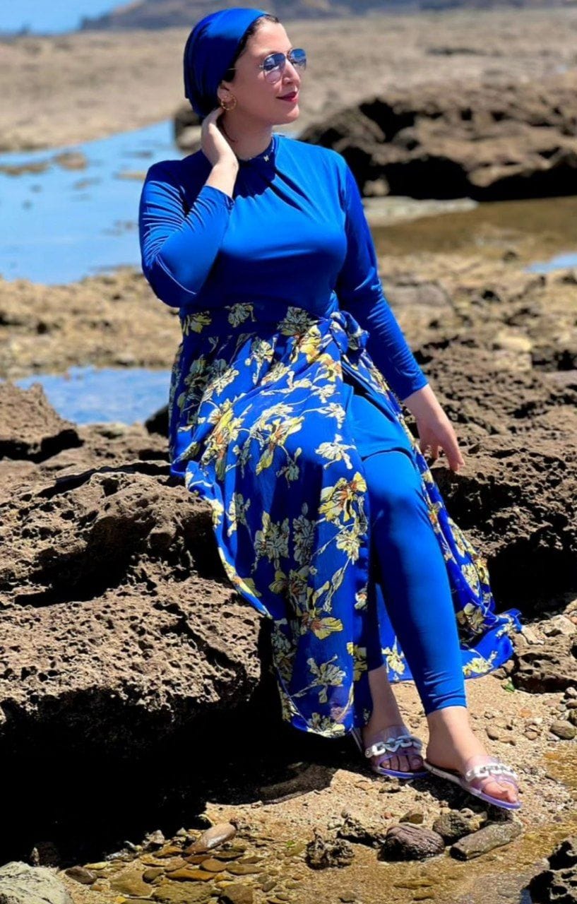 Burkini tendance femme 5 pièces Ref#126