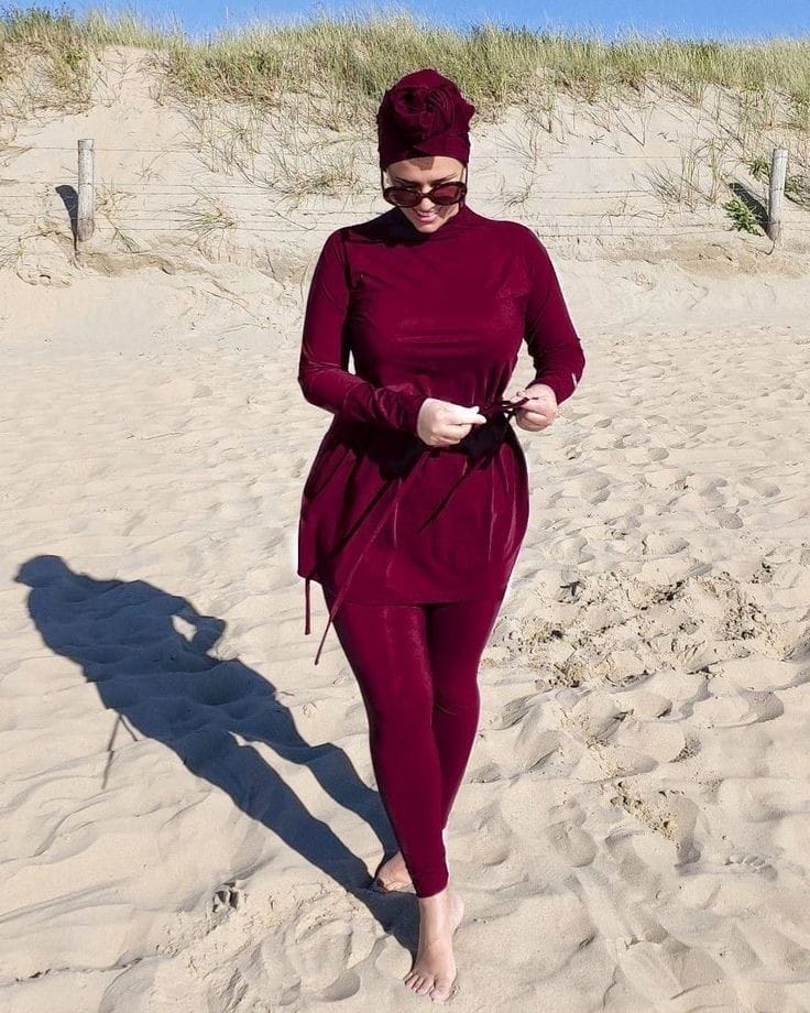 Burkini tendance femme 4 pièces Ref#121