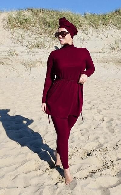 Burkini tendance femme 4 pièces Ref#144