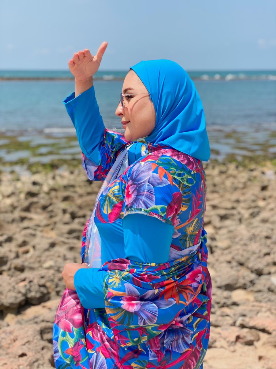 Burkini tendance femme 4 pièces Ref#158