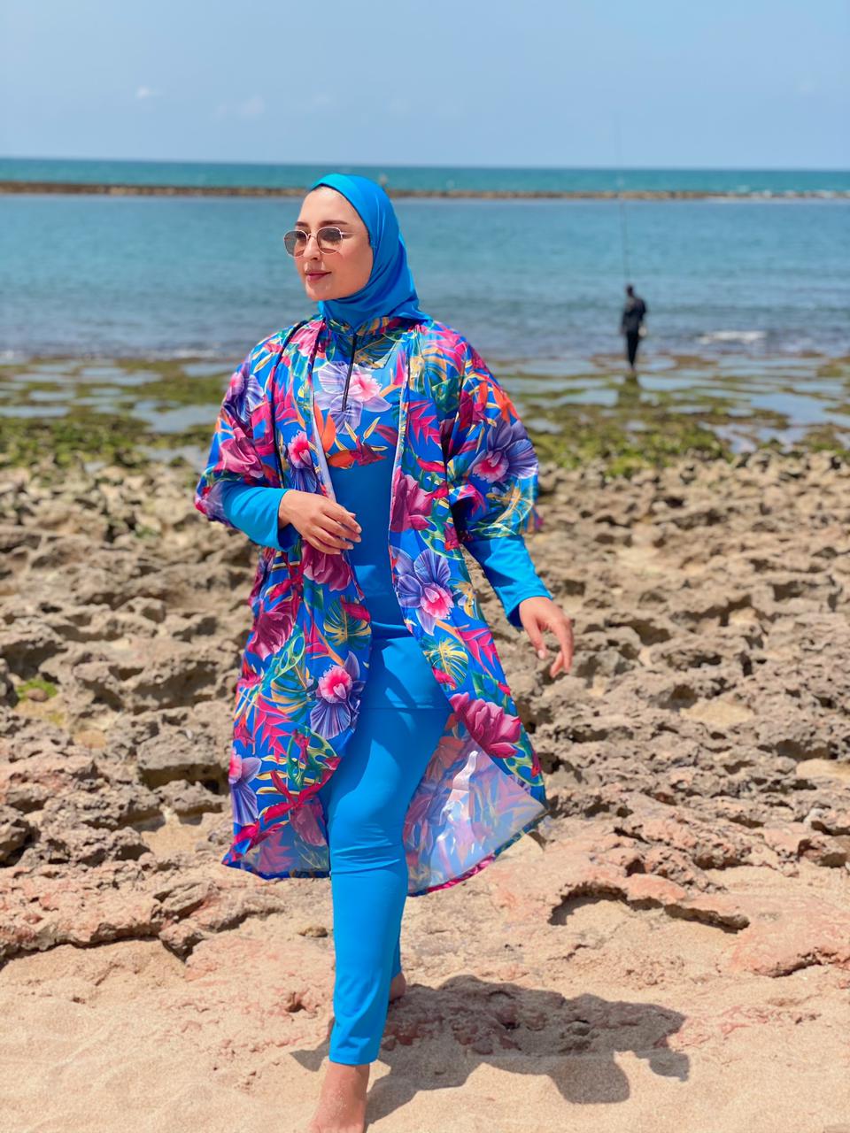 Burkini tendance femme 4 pièces Ref#158