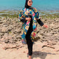 Burkini tendance femme 4 pièces Ref#158