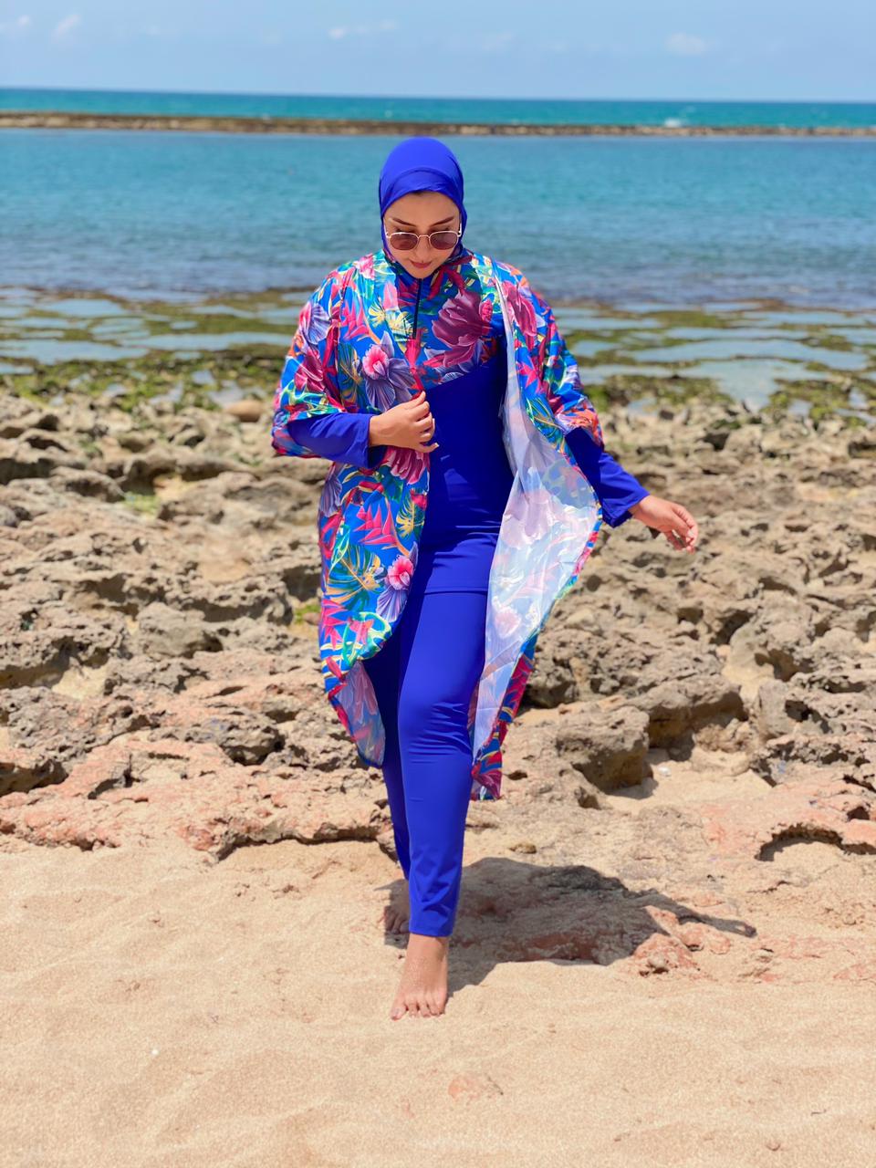 Burkini tendance femme 4 pièces Ref#158