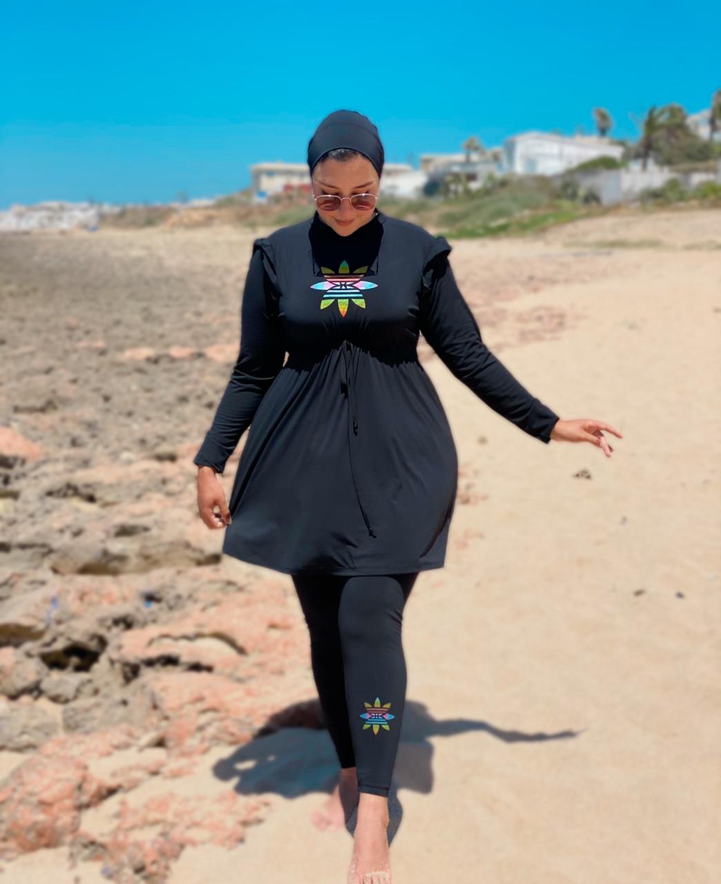 Burkini tendance femme3 pièces  Ref#167