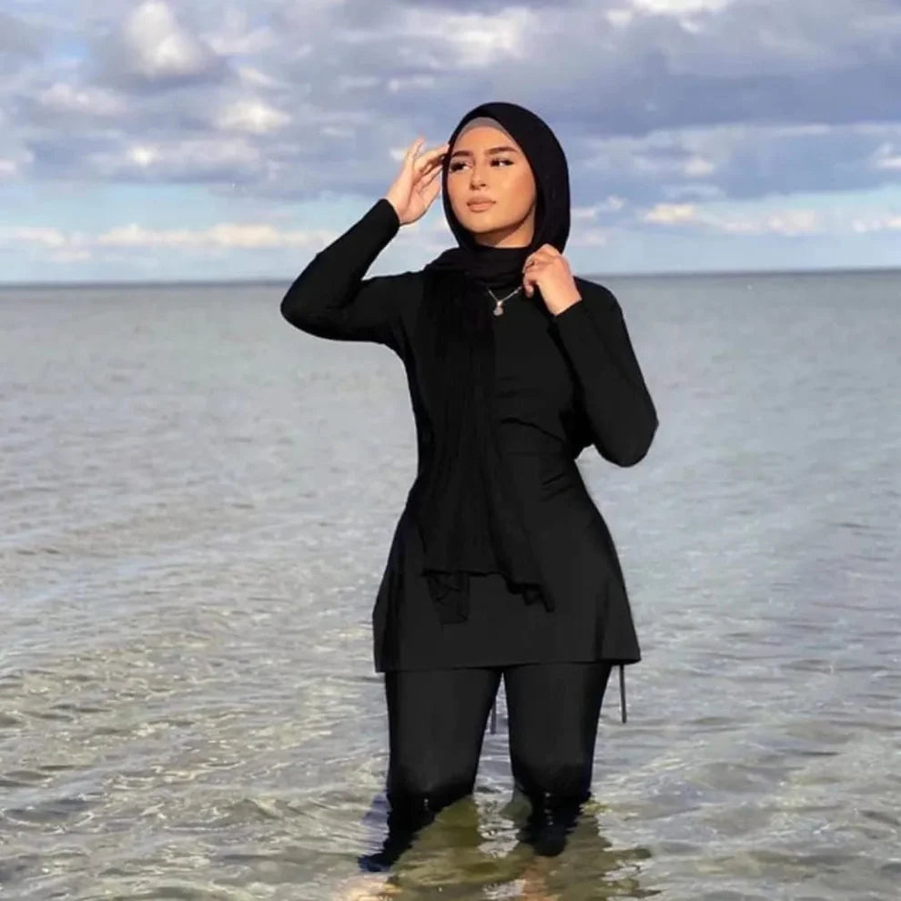 Burkini tendance femme 4 pièces Ref#121